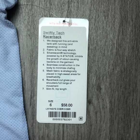 🌟SOLD🌟 Lululemon Swiftly Tech Racerback - Picture 6 of 6